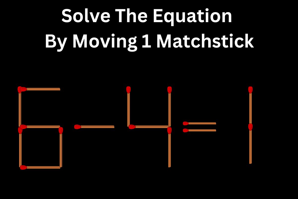 IQ Test: Solve Equation VII=1 by Moving 1 Matchstick 4