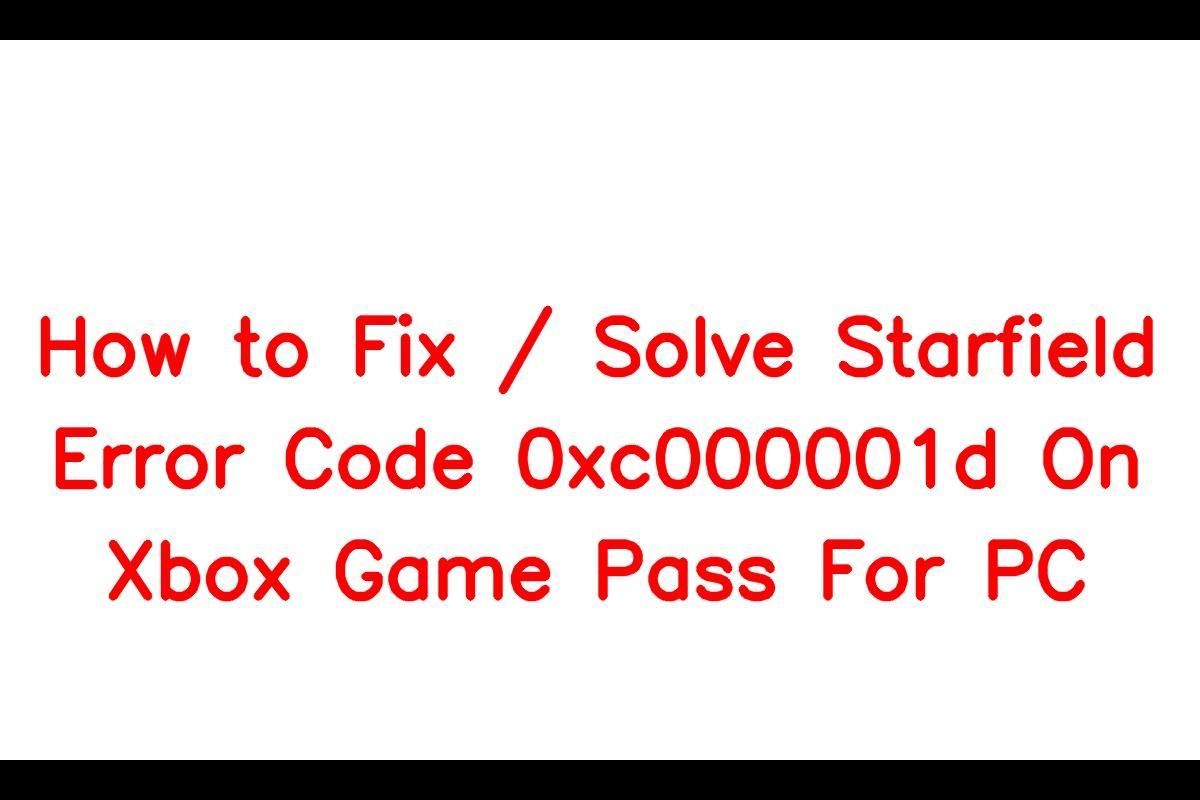 Download error on PC game pass : r/Starfield