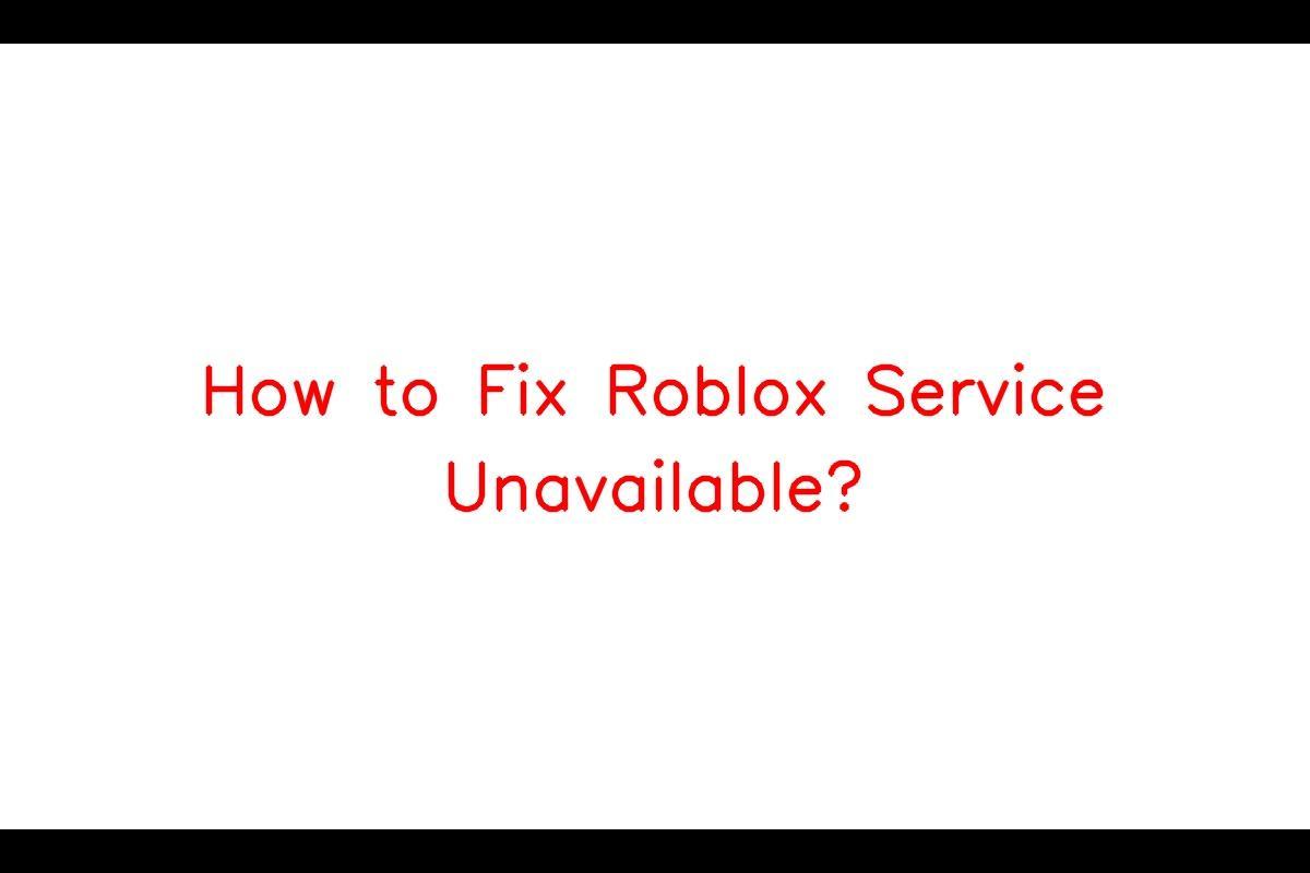The Roblox website and Studio are inaccessible (Error 503 on