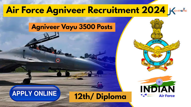 Air Force Agniveer Recruitment 2024 : वायु अग्निवीर भर्ती 01/2025 का नोटिफिकेशन जारी, यहां करें आवेदन
