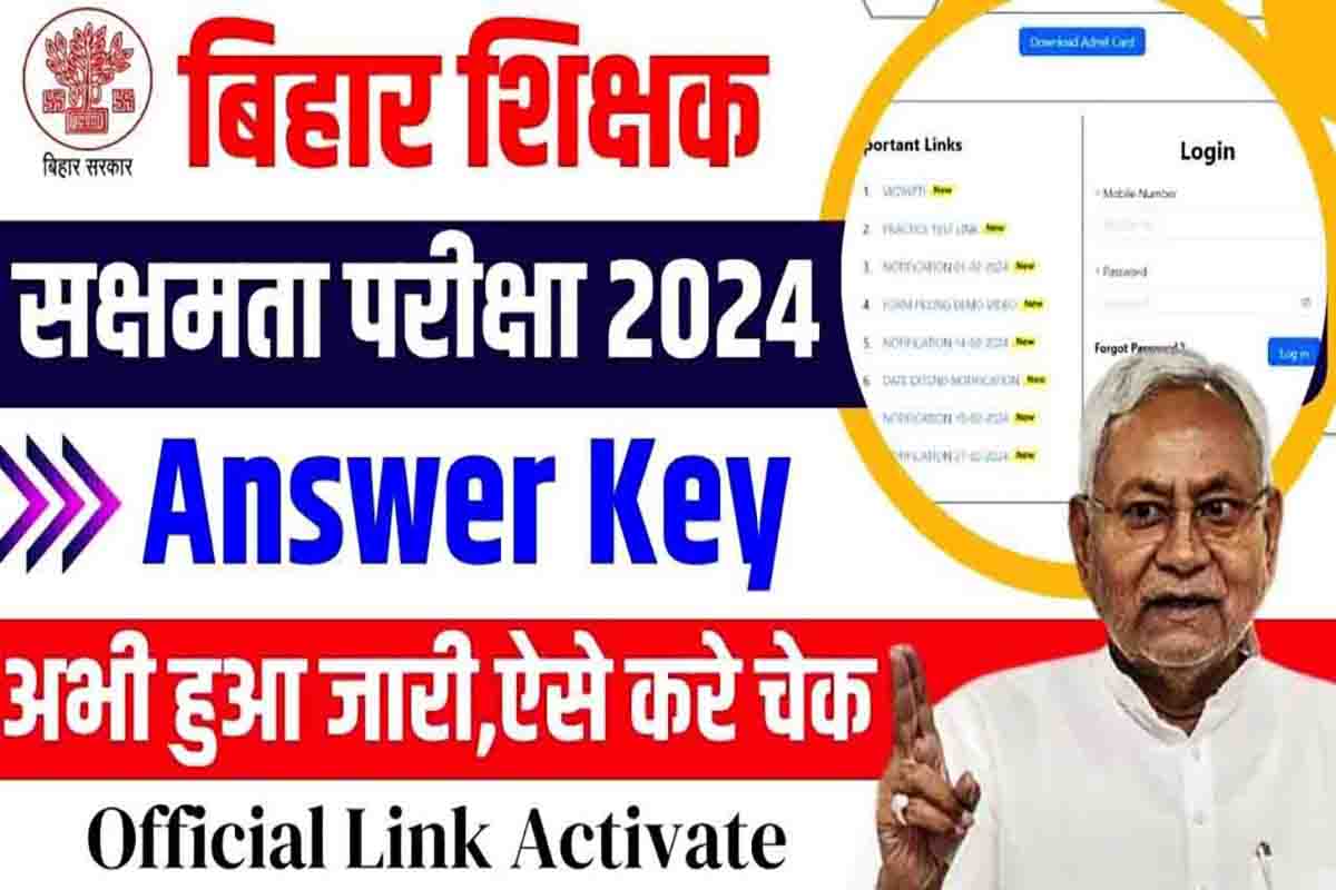 Bihar Sakshamta Pariksha Answer Key 2024: बिहार सक्षमता परीक्षा उत्तर कुंजी डाउनलोड लिंक