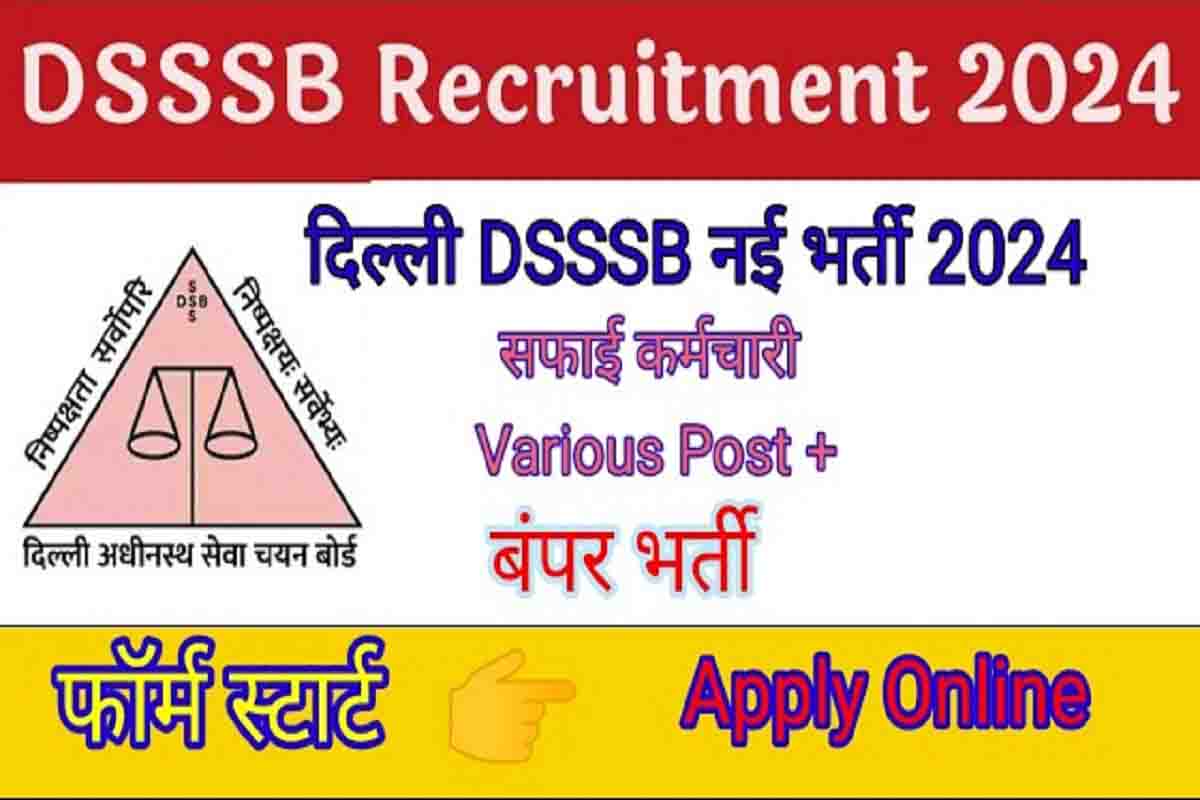 Delhi DSSSB Driver, Sweeper, DEO Recruitment 2024: 10वीं पास की नयी भर्ती जारी, फटाफट करें आवेदन