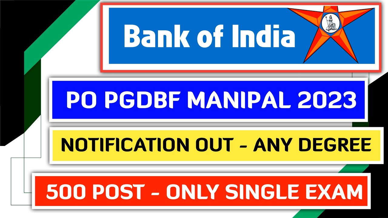 Bank of India PO Recruitment 2023 : यहाँ से करें ऑनलाइन आवेदन
