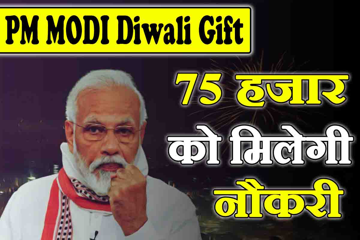 PM Modi Diwali Gift : नौकरी का है इंतजार? यहाँ मिलेगी 75 हजार नौकरी