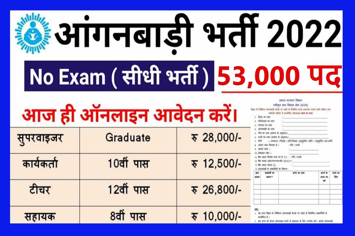 Anganwadi Recruitment 2022