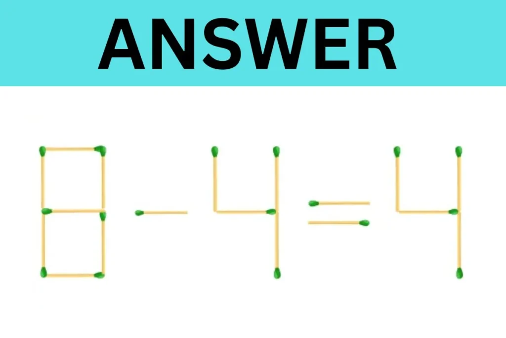 Brain Teaser Challenge: Can You Fix The Equation 6+4=4 By Moving 1 Matchstick?