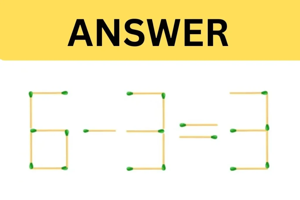 Brain Teaser Challenge: Can You Solve This Matchstick Puzzle By Moving 1 Matchstick?