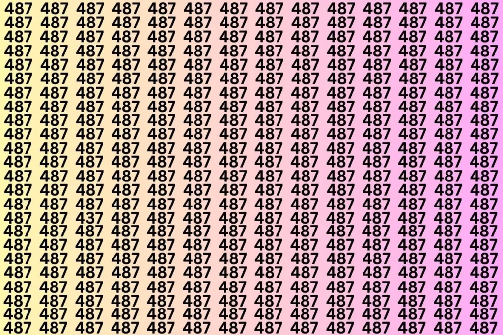 Sharp Eyes Challenge: If You Have Sharp Eyes Then Find The Number 437 Within 5 Secs…