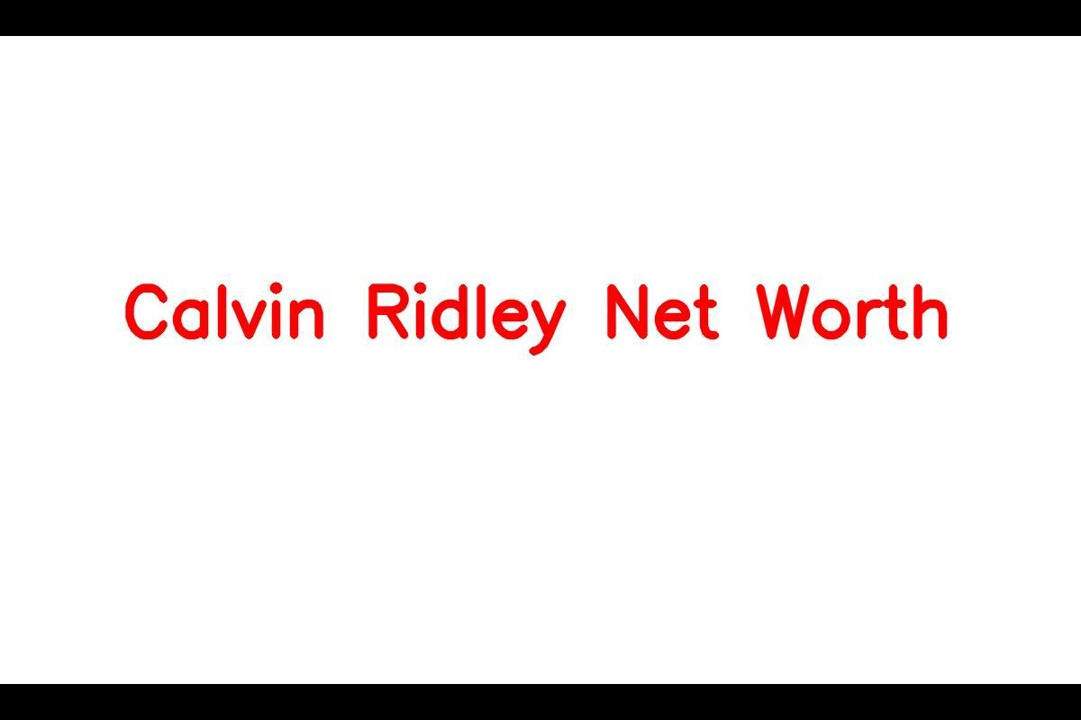 Calvin Ridley - NFL Player with a Net Worth of $13 Million