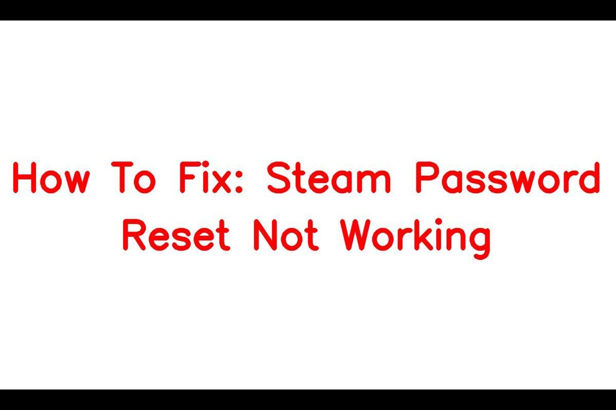 How to Reset Your Steam Password
