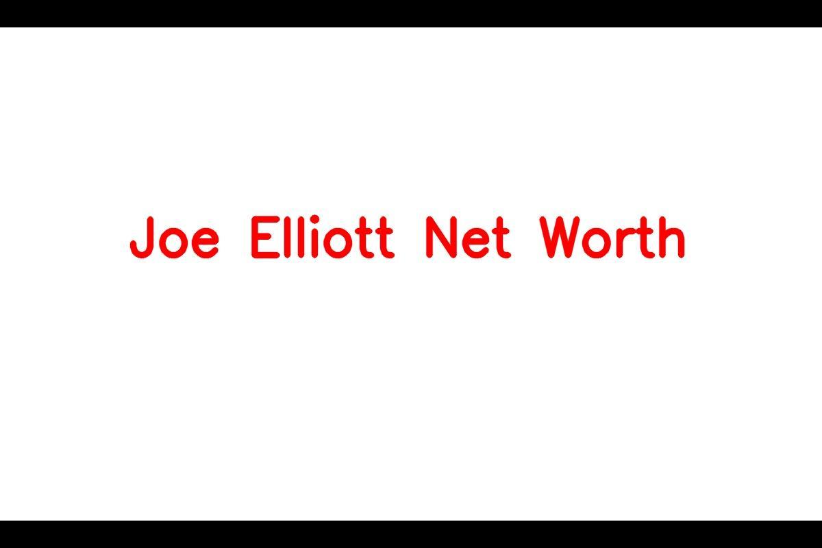 Joe Elliott: A Renowned English Singer
