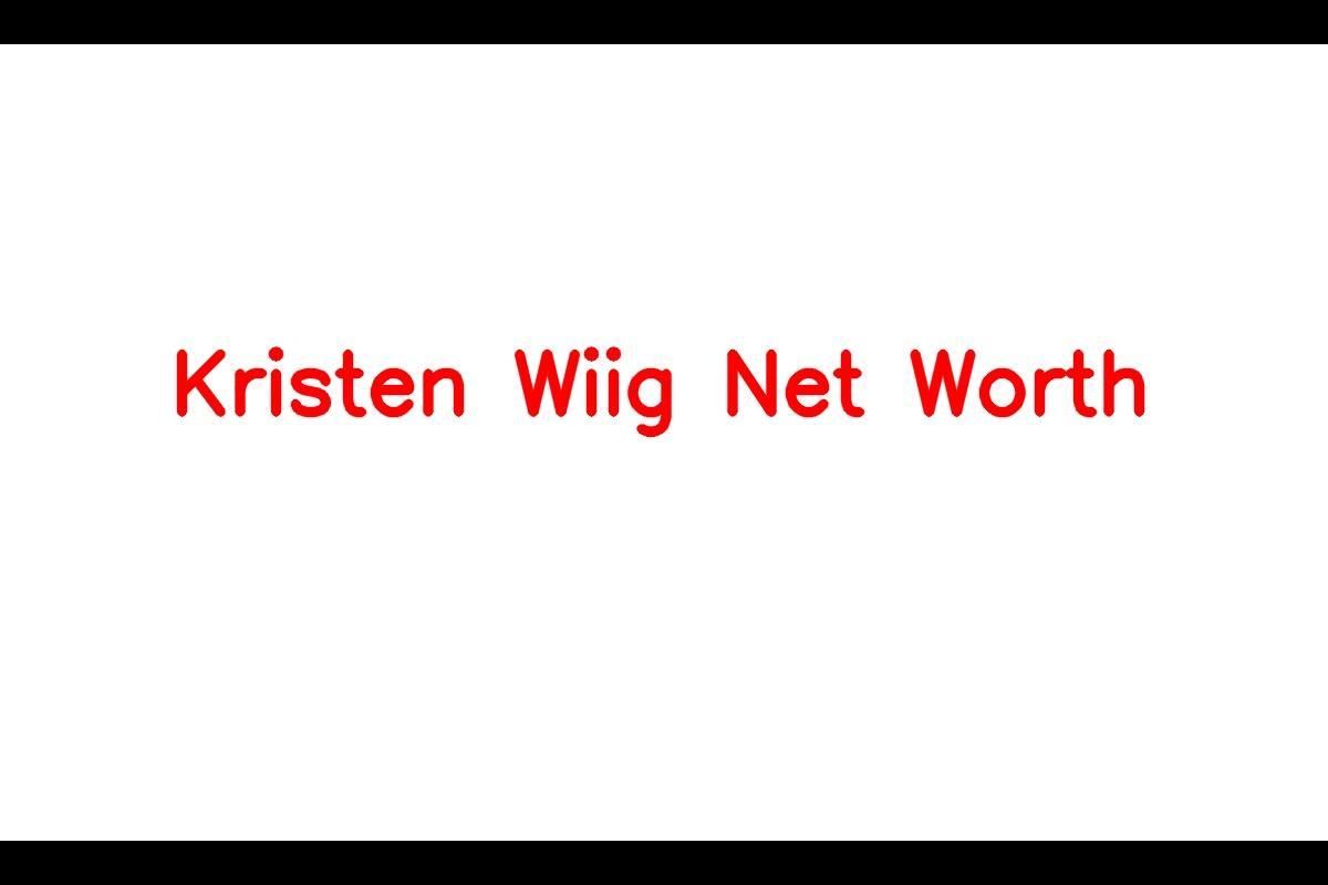 Kristen Wiig's Net Worth in 2023