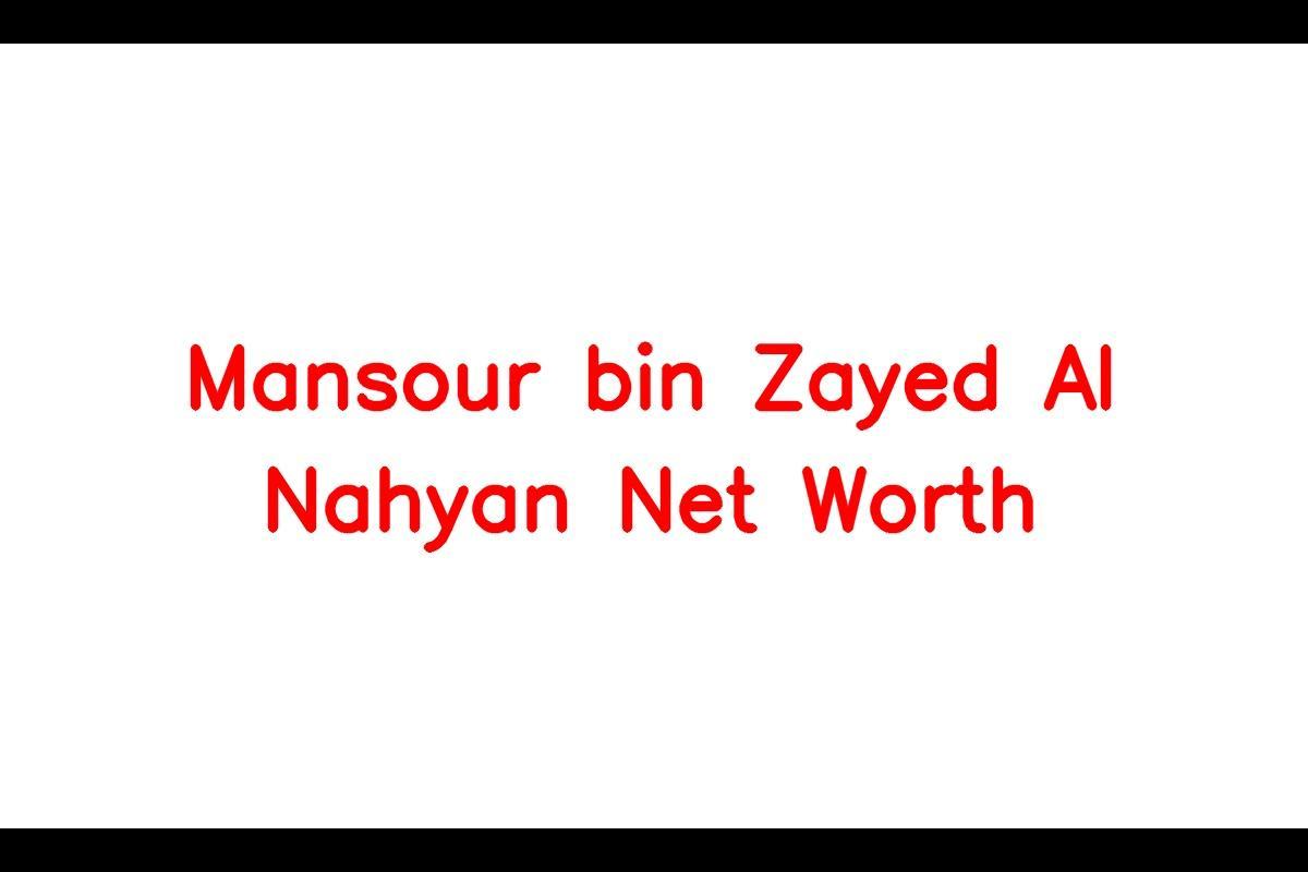 Profile of Mansour bin Zayed Al Nahyan