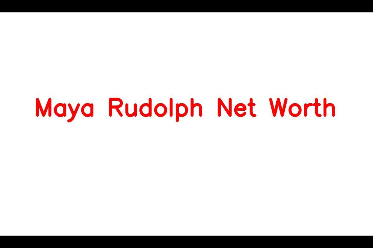 Maya Rudolph - Actress, Comedian, Singer