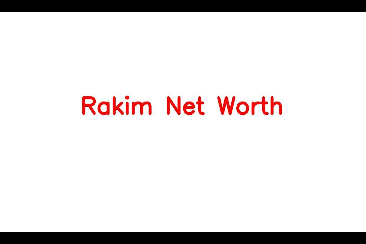 Rakim - American Rapper