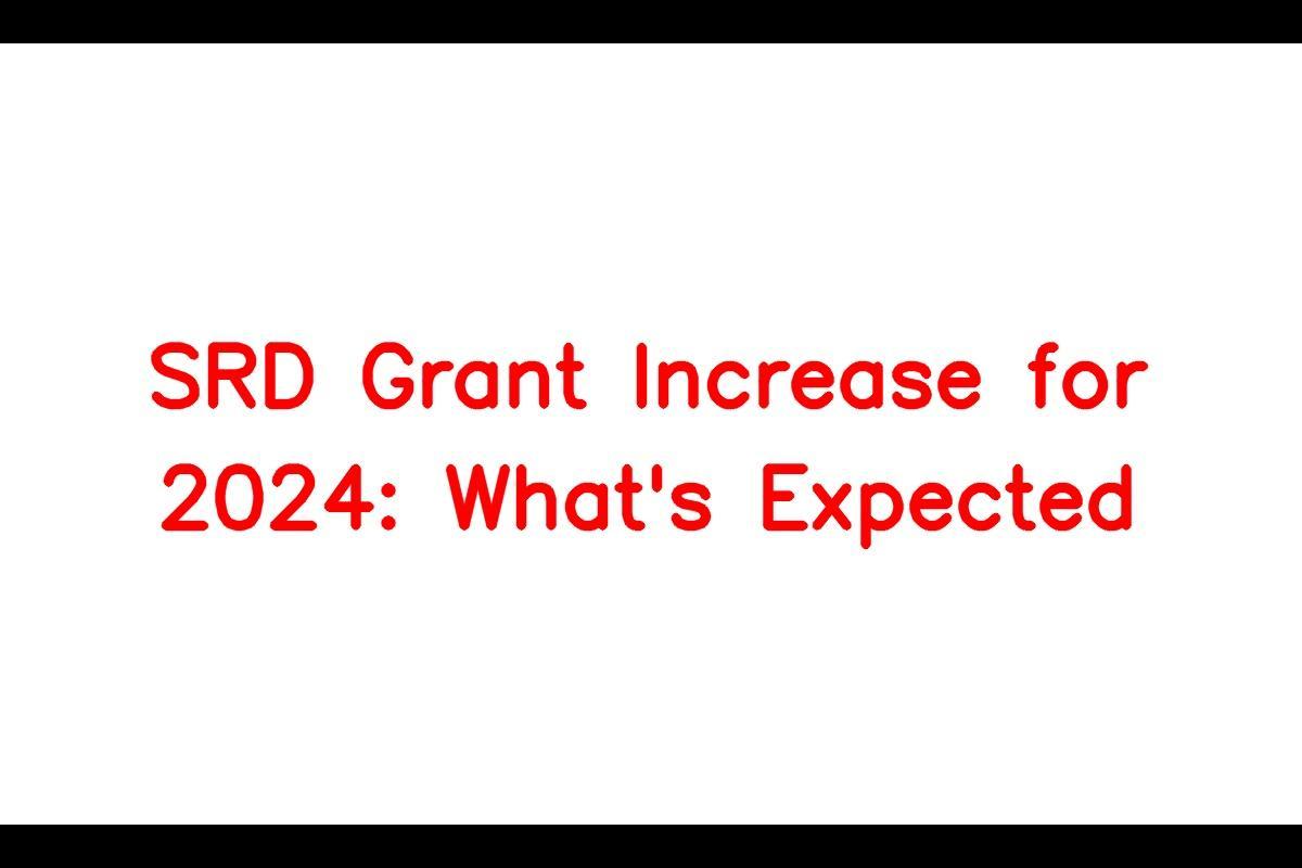 SRD Grant Increase: What Can We Expect in 2024?