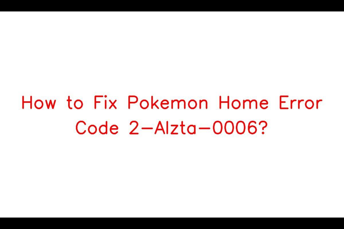 Pokemon Home Error