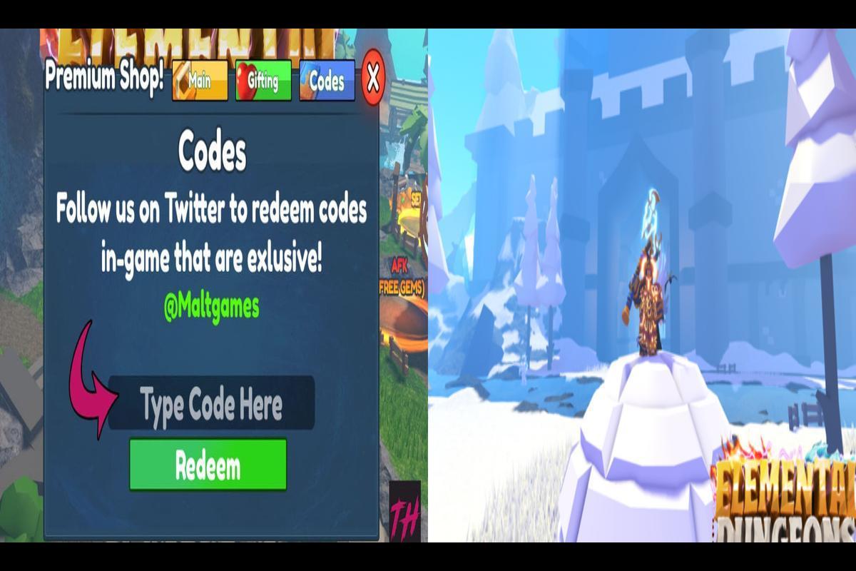 Roblox Elemental Dungeons Codes For 09 March 2024 Gems, Skill, Free