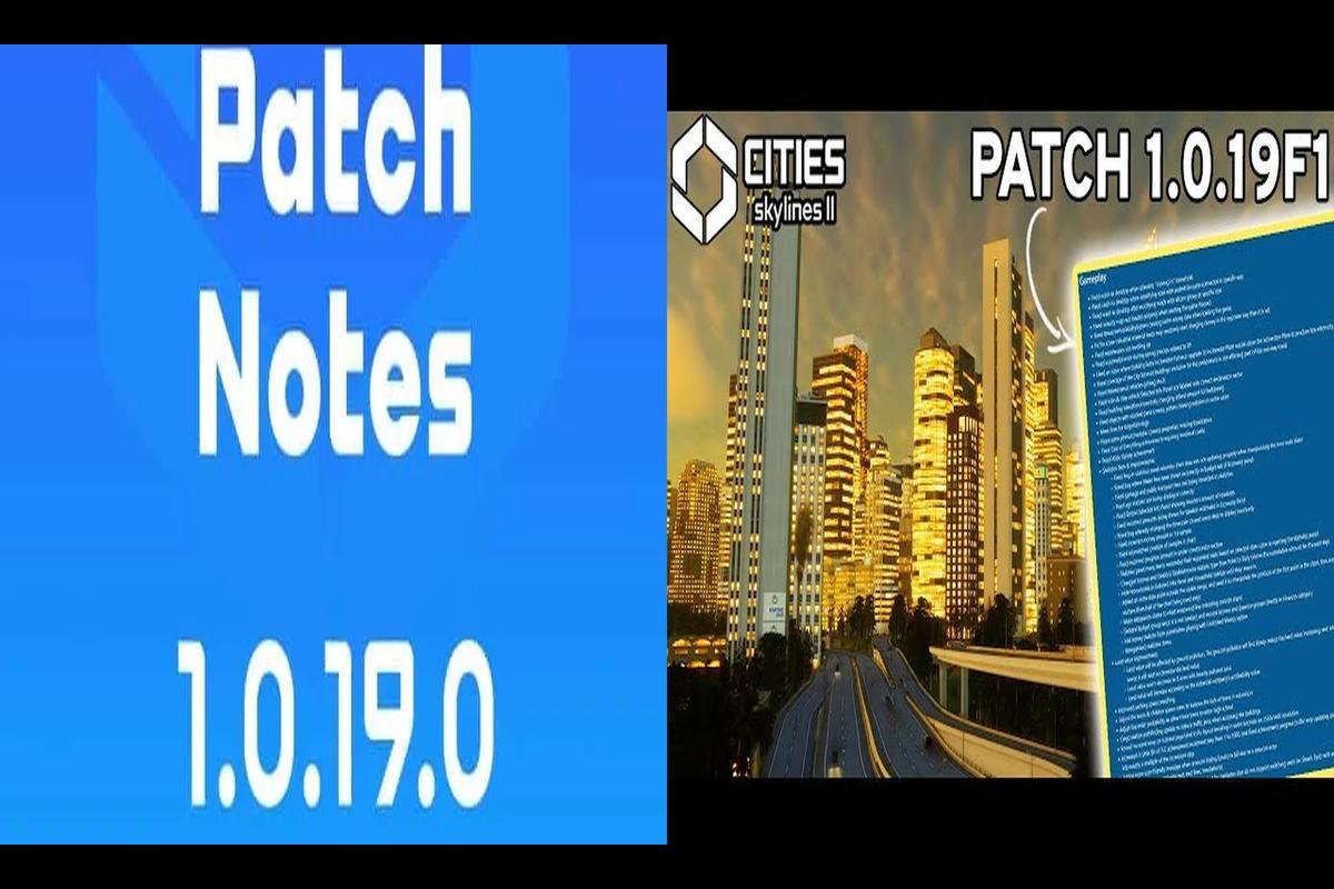 Cities Skylines 2 1.0.19f1 Patch Notes and Updates