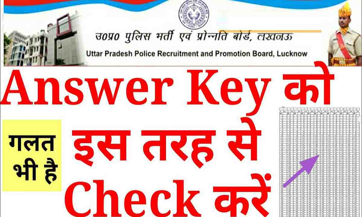 UP Police Constable Answer Key 2024