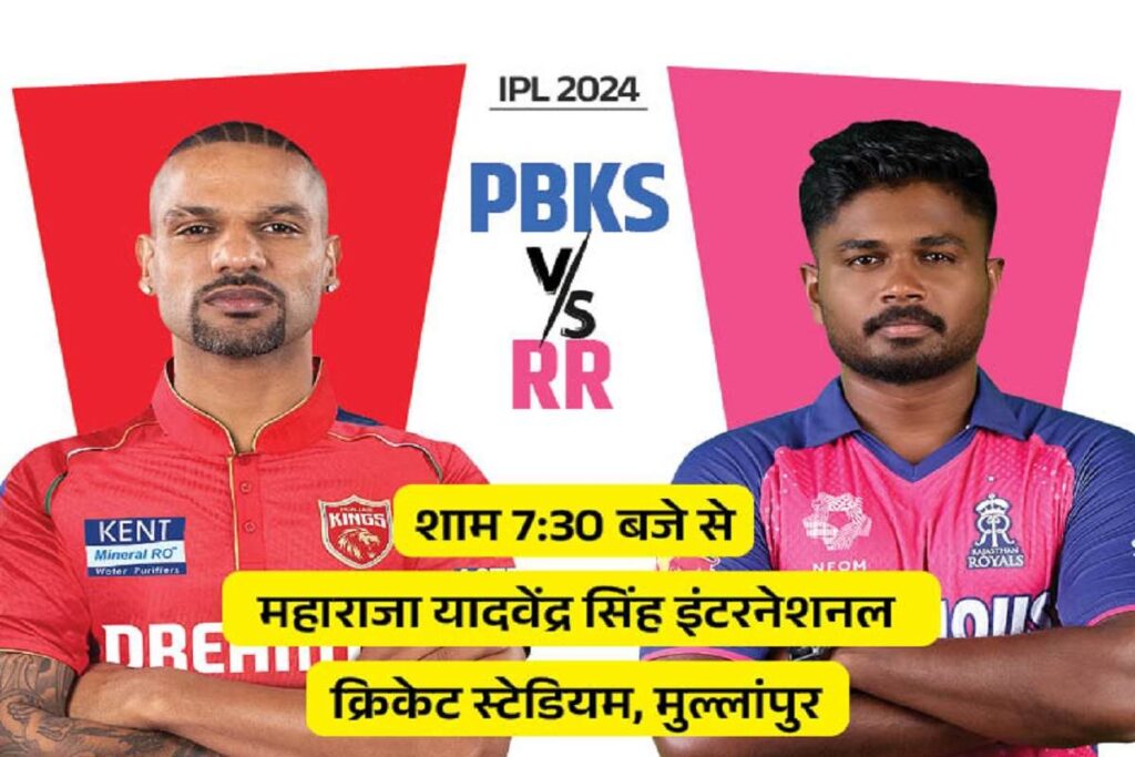 PBKS vs RR Dream11 Prediction IPL 2024 Pitch Report, Head to Head, Venue, Squad & Playing 11